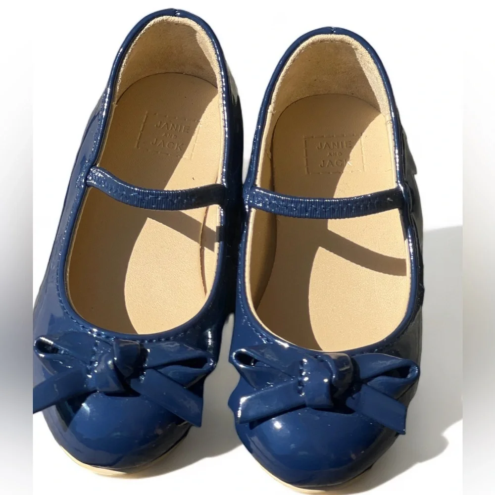 Janie And Jack Patent Bow Ballet Flat 🥿